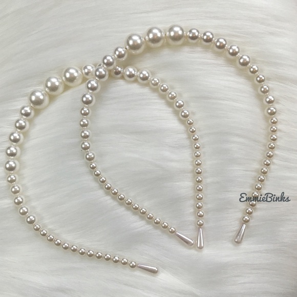 New Set of 2 Pearl Accented Headbands ~ Hair Accessories - Picture 11 of 15